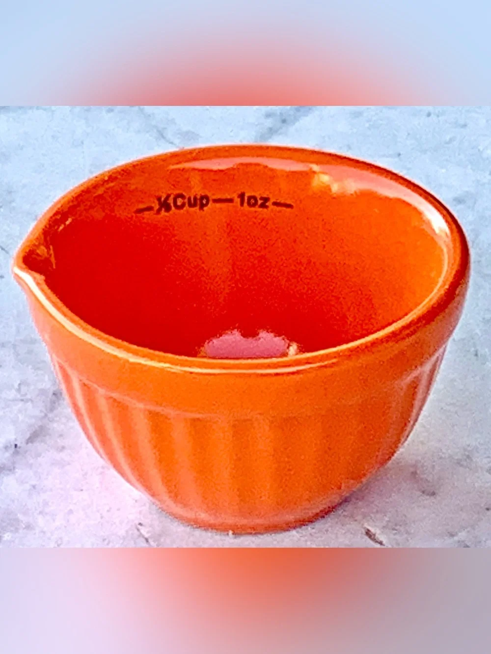 COOKS TOOLS NESTING Colorful Ceramic Measuring Cup 5PC Multicolor NEW